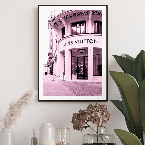 Luxury Fashion Print,  Photo Louis Vuitton Store, Boutique Fashion, Printable Wall Art, Elegant Decor, Chic Wall, Easy Print, Gift for her