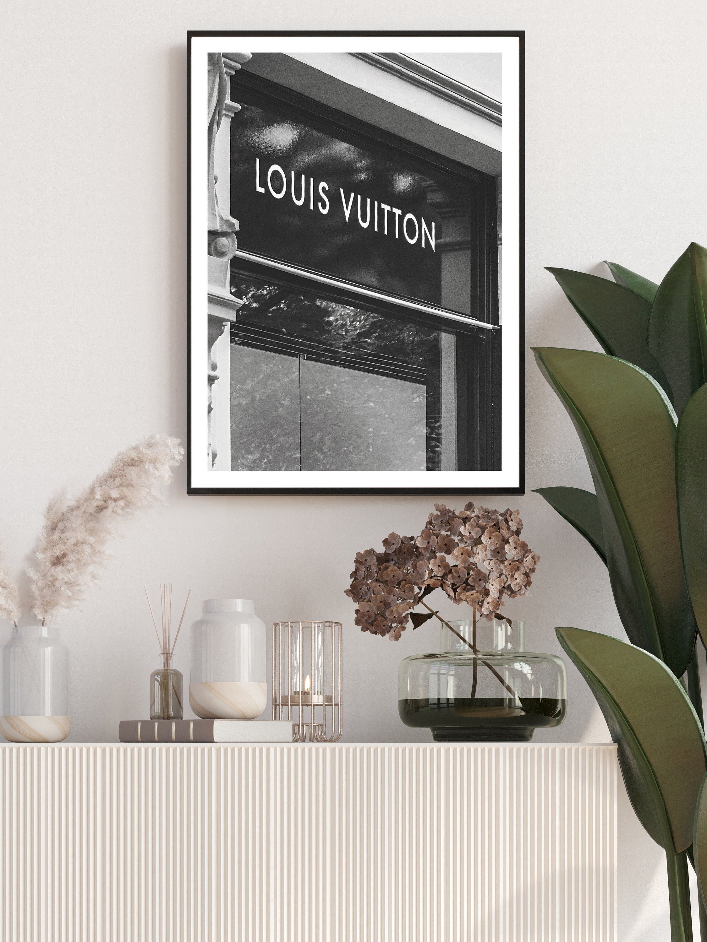 FINDEMO Louis Vuitton Paint Drip Canvas Art Poster and Wall Art