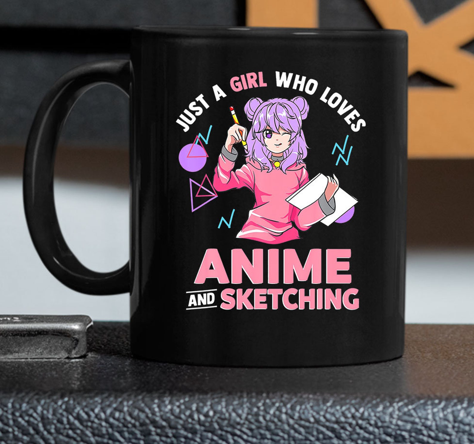 Just A Girl Who Loves Anime and Sketching Drawing Art Gift mug | Etsy