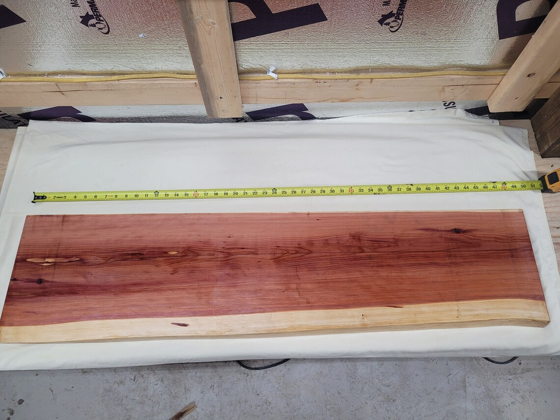 Red cedar epoxy resin board project board table top board Etsy