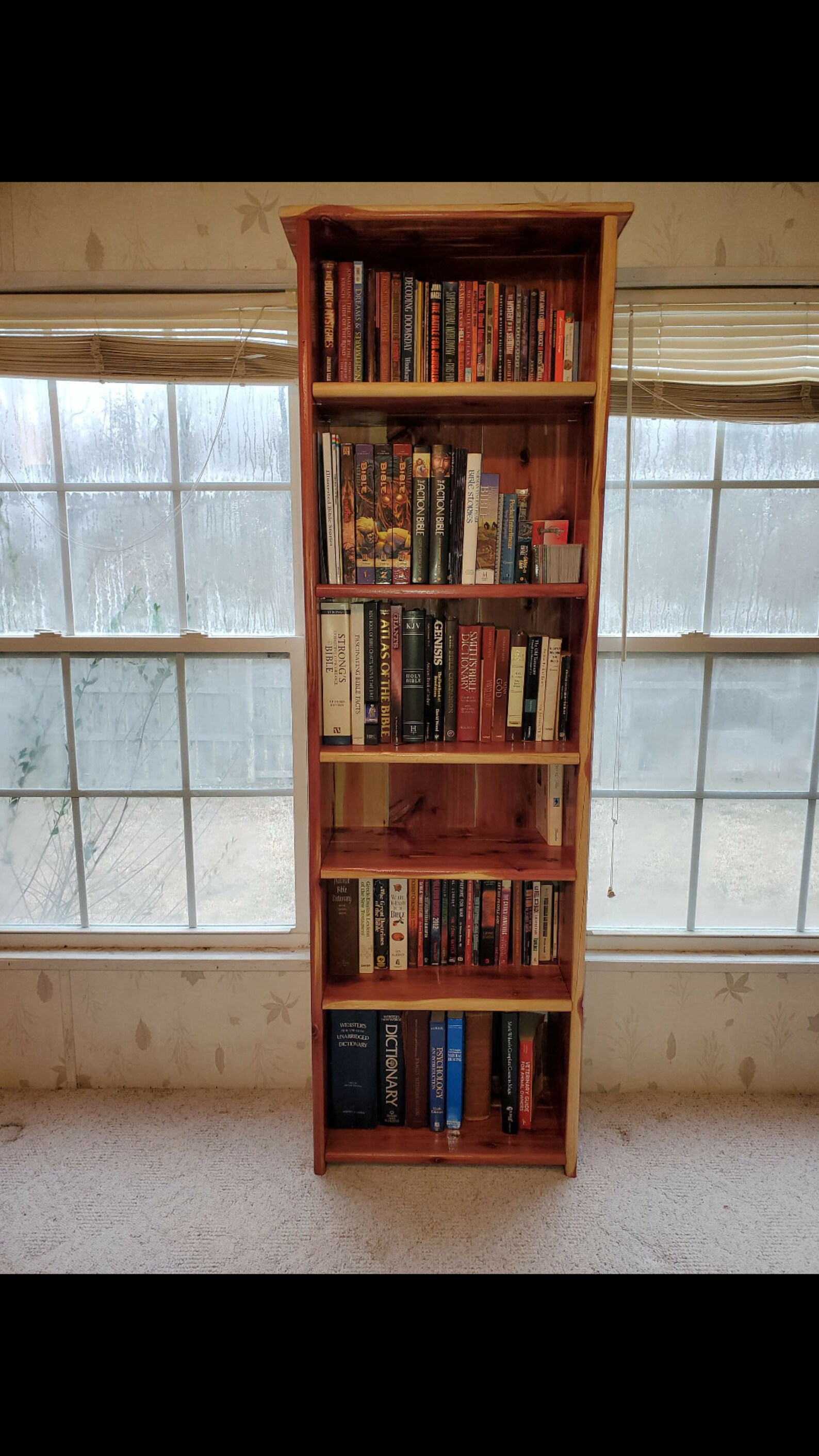 Red Cedar Bookcase Etsy