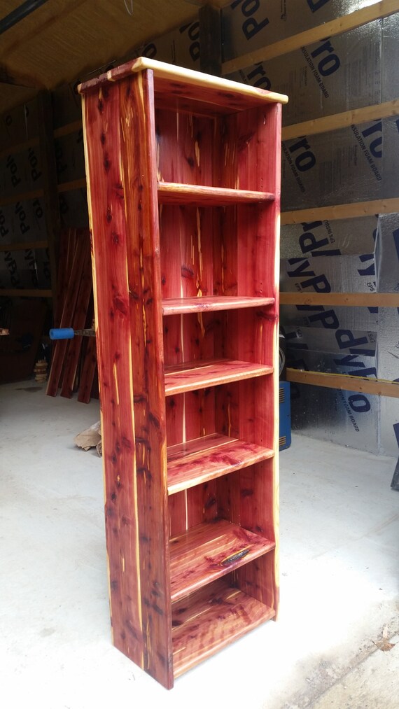 Red Cedar Bookcase Etsy