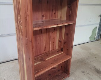 Red cedar bookcase