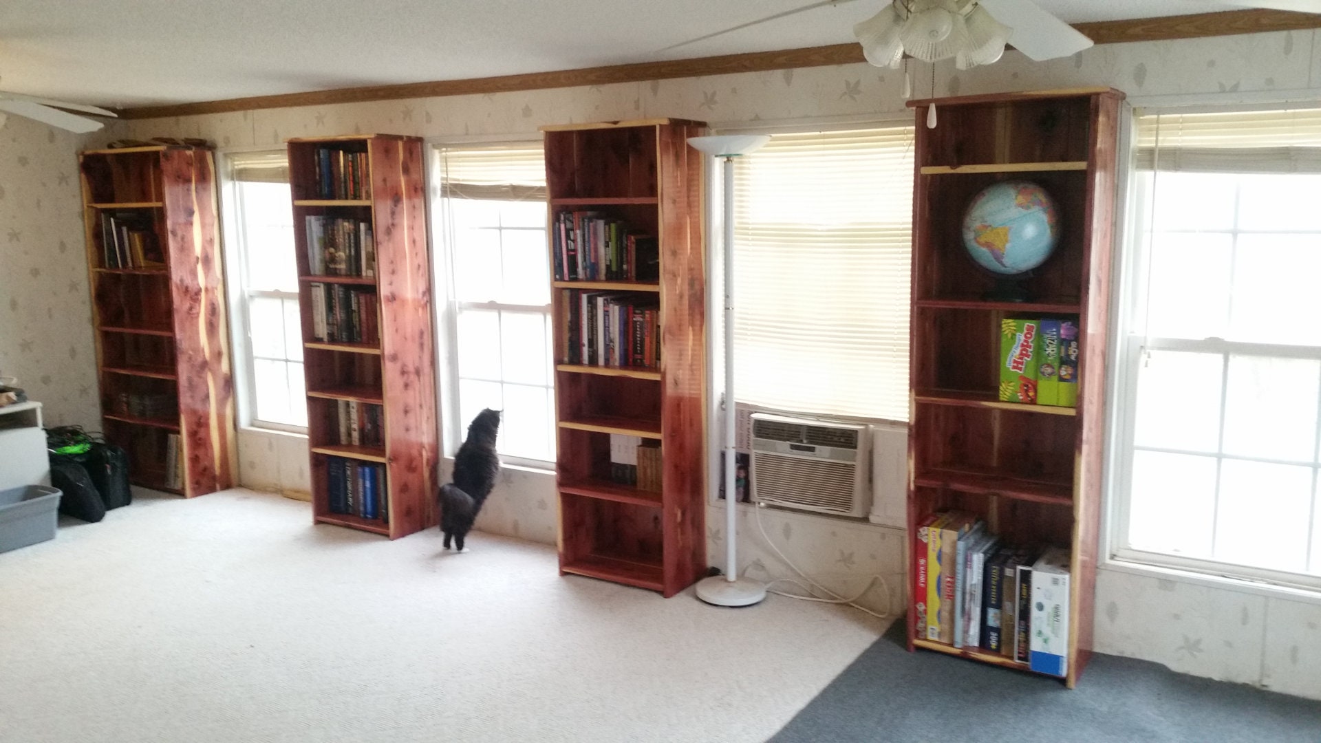 Red Cedar Bookcase Etsy