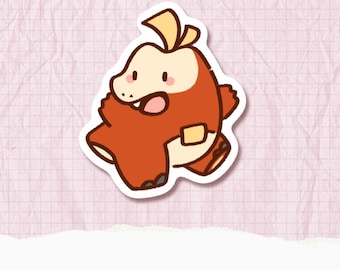 Fuecoco Sticker | Cute Vinyl Waterproof Laptop Water Bottle Sticker