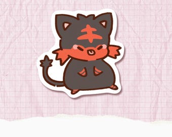 Litten Sticker | Cute Vinyl Waterproof Laptop Water Bottle Sticker