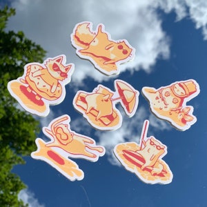 Beach Kitties Sticker Set (1pc/6pc)