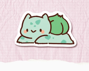 Bulbasaur Sticker | Cute Vinyl Waterproof Laptop Water Bottle Sticker