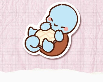 Squirtle Sticker | Cute Vinyl Waterproof Laptop Water Bottle Sticker