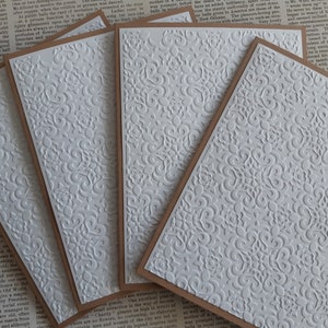 Cartes blanches en relief, Cartes vierges, Jeu de cartes en relief, Cartes de voeux, Cartes vierges, Cartes faites main, Cartes toutes occasions