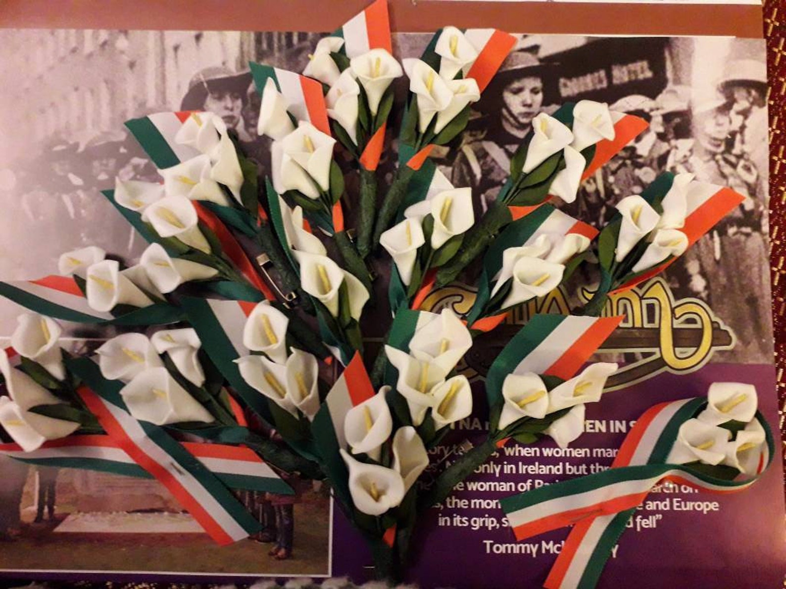 Irish Easter Lily Pin Handmade - Etsy