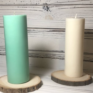 8 oz soy wax pillar Unscented