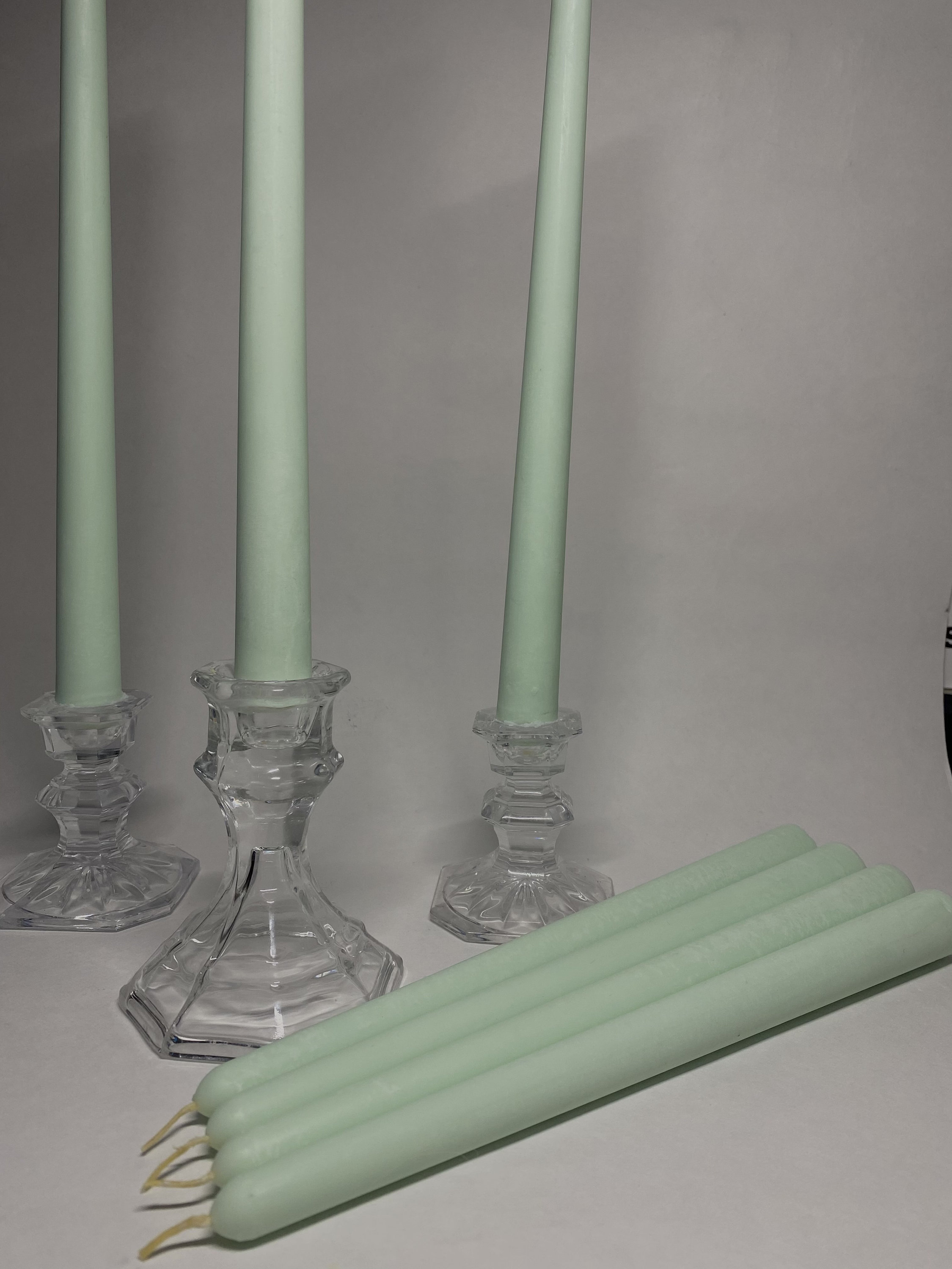 10 inch mint green taper candles 236122450 buy more Etsy