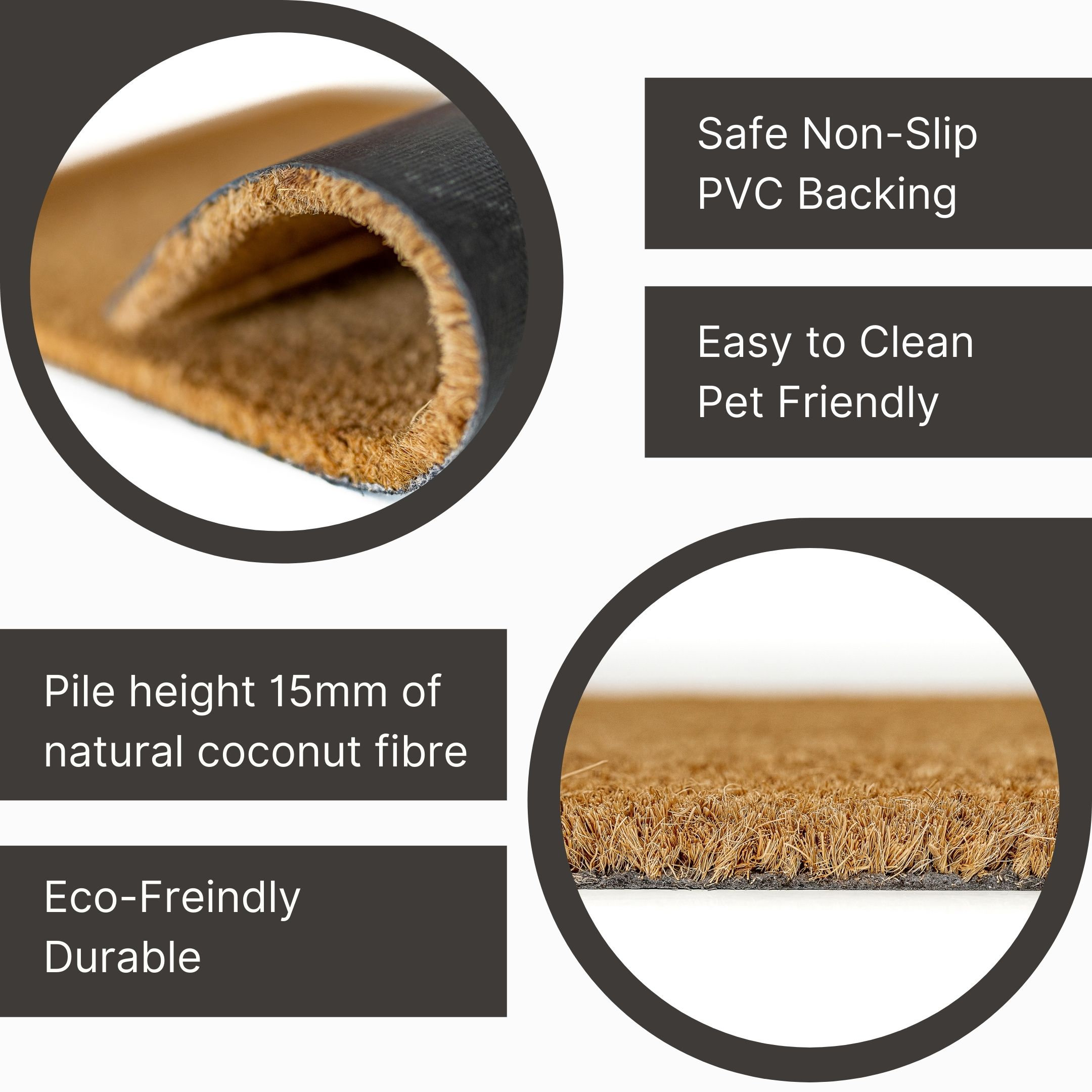 Patio Door Mats Long Double Coir Doormat Door Mat Indoor Etsy UK