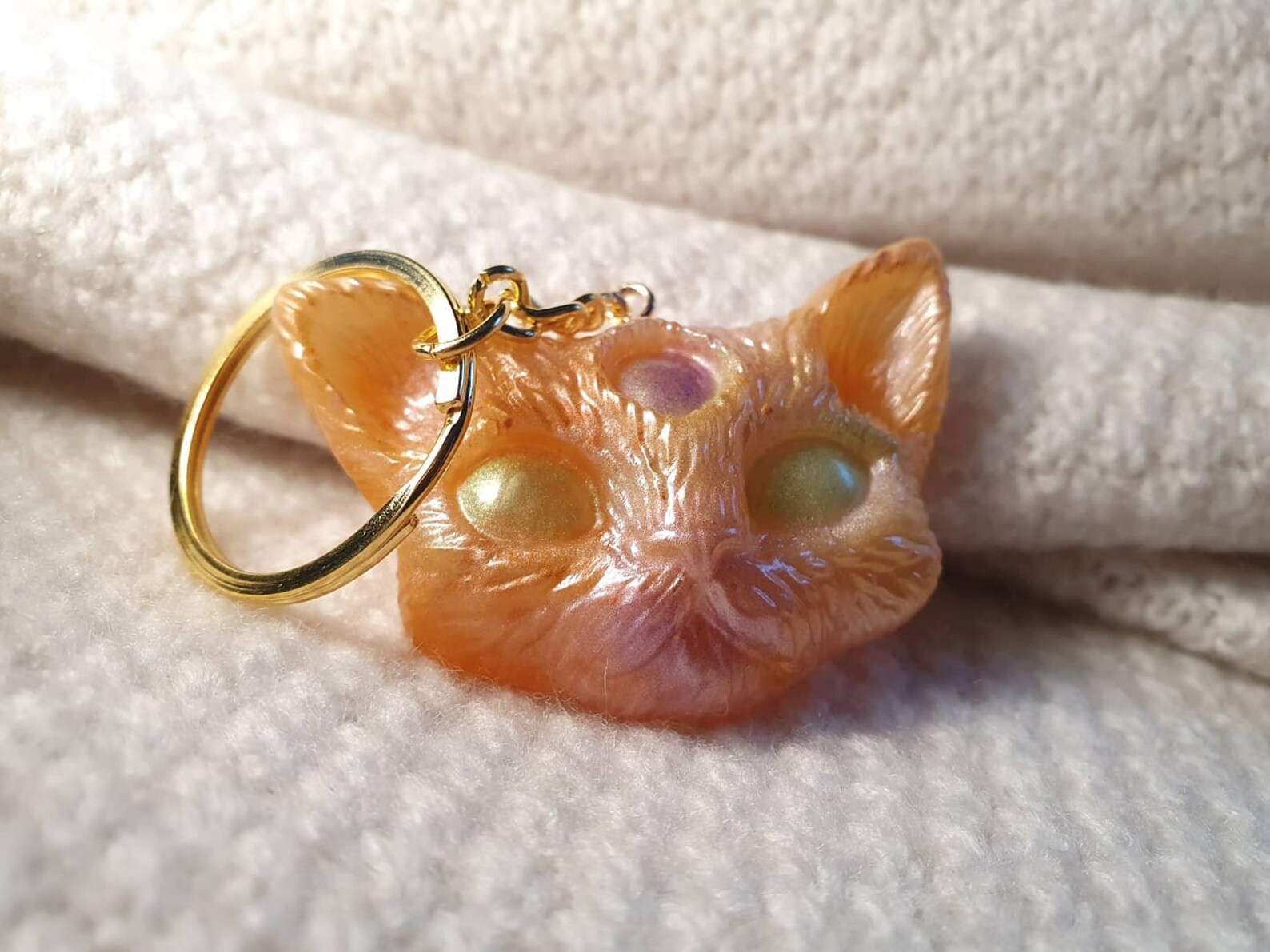 Personalised Cat keyring Etsy