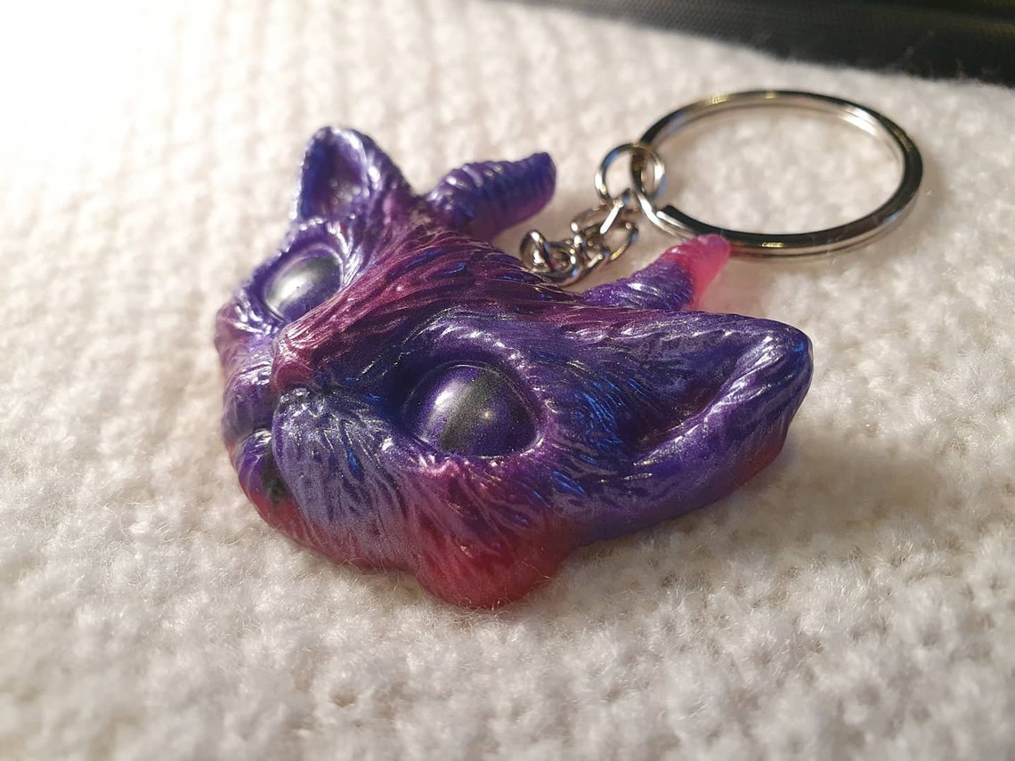 Personalised Cat keyring Etsy