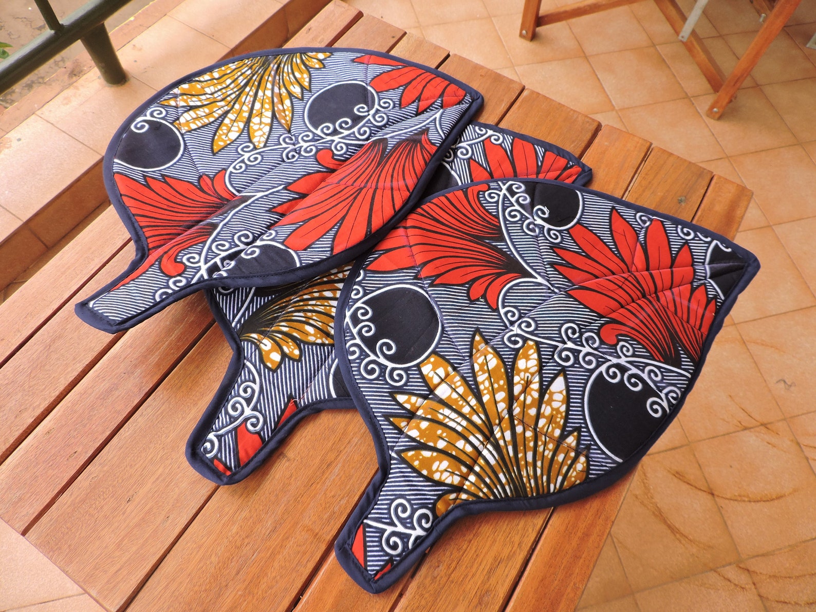 Kitenge/ankara African Print Place Mats Table Mats Set of 2 Etsy
