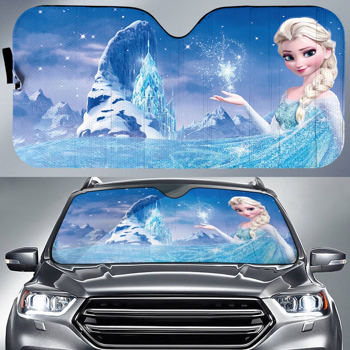 Frozen Movies Elsa And Anna Car Sun Shade Windshield Car Etsy
