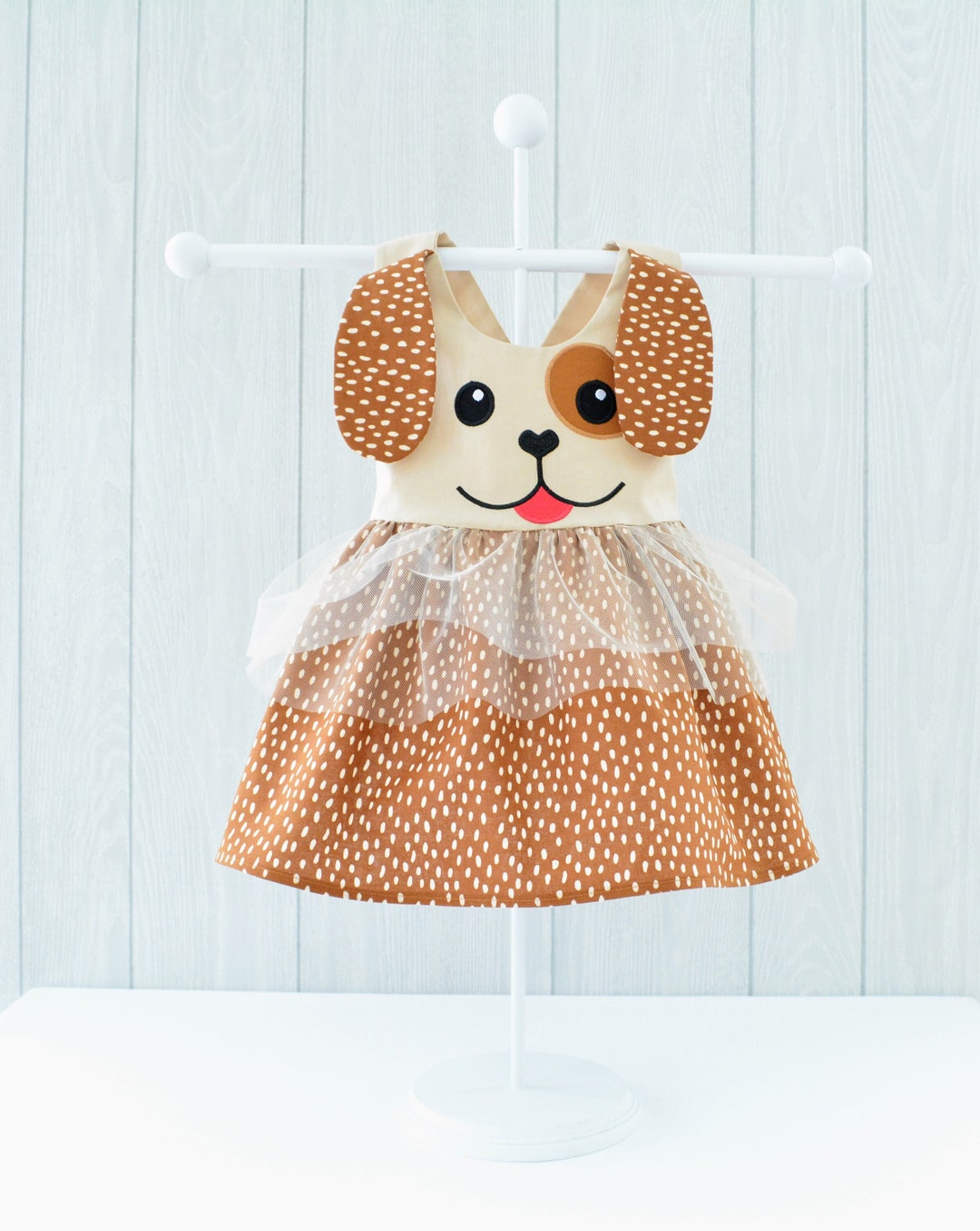 thumbnail image 2 of Frienda Cat And Dog Princess Floral Dress Set With Headband, Red And Yellow Floral Dress (M) - Spring/Summer Holiday Fashion 2 of 10