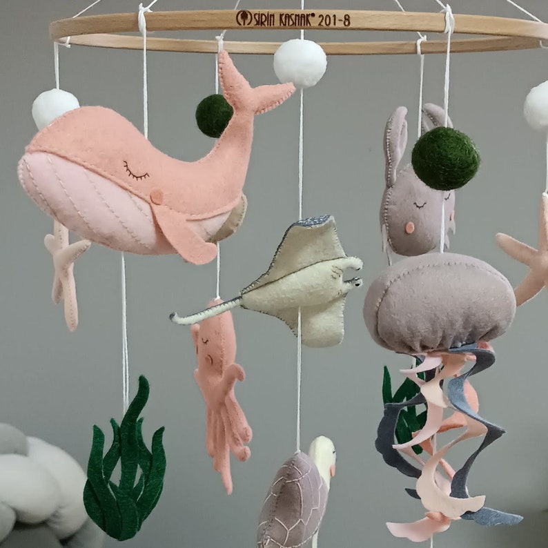 Sea Creature Baby Mobile Sea Life Nursery Decor Under the Etsy