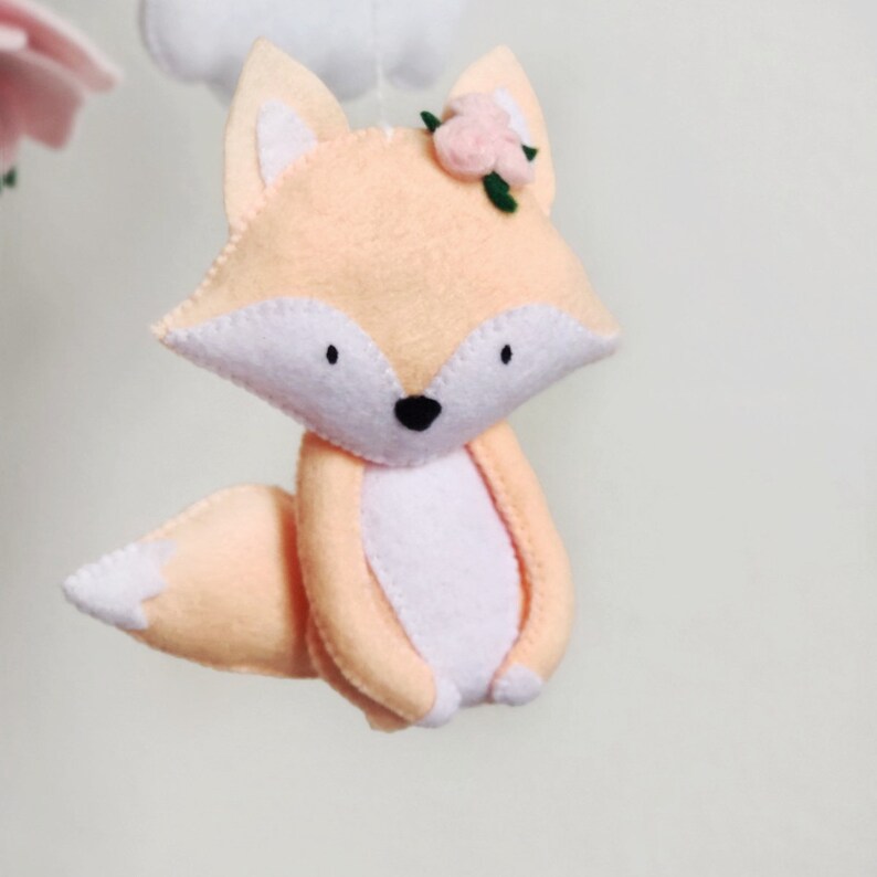 Deer Baby Mobile Forest Animals Mobile Woodland Nursery Theme Etsy