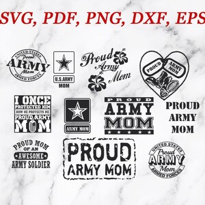 Download Proud Army Mom Svg Etsy