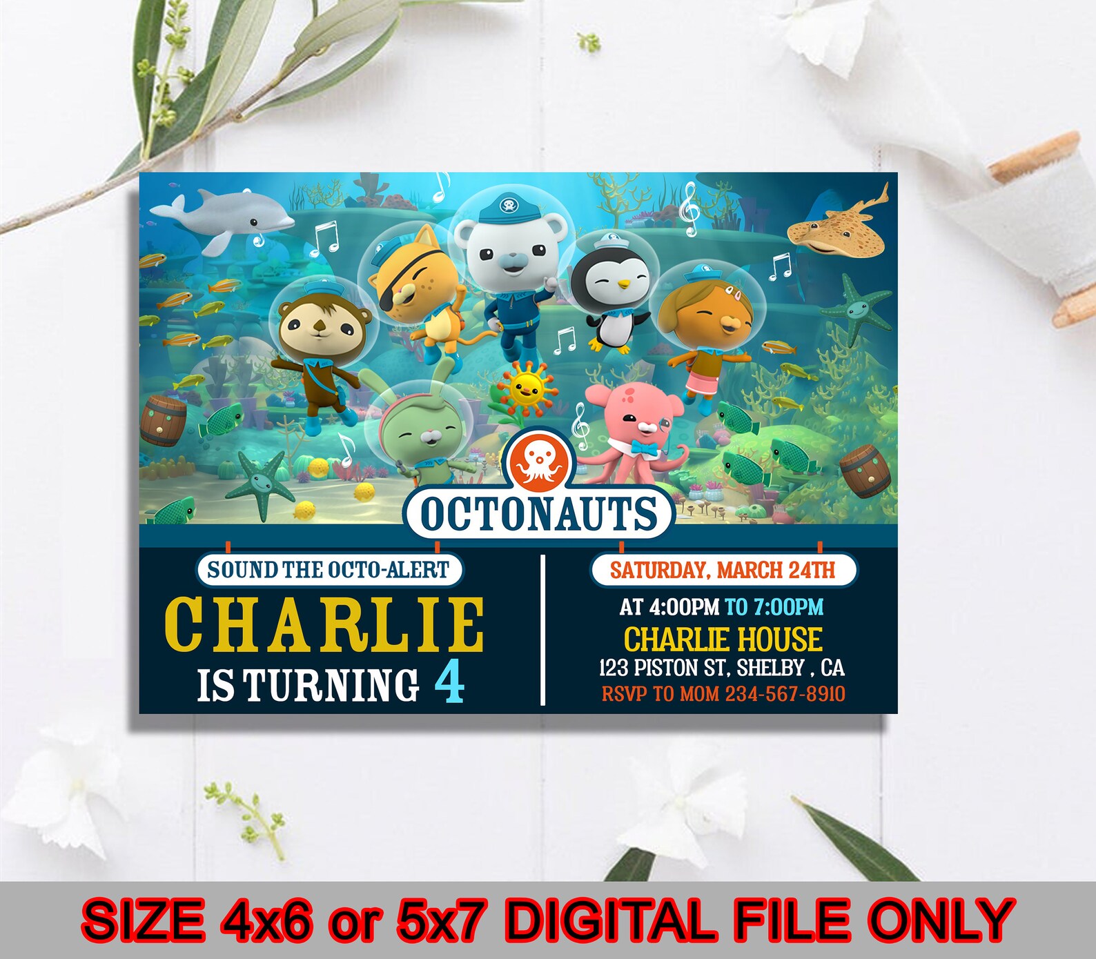 Octonauts Invitation Octonauts Birthday Invitation Octonauts Etsy UK
