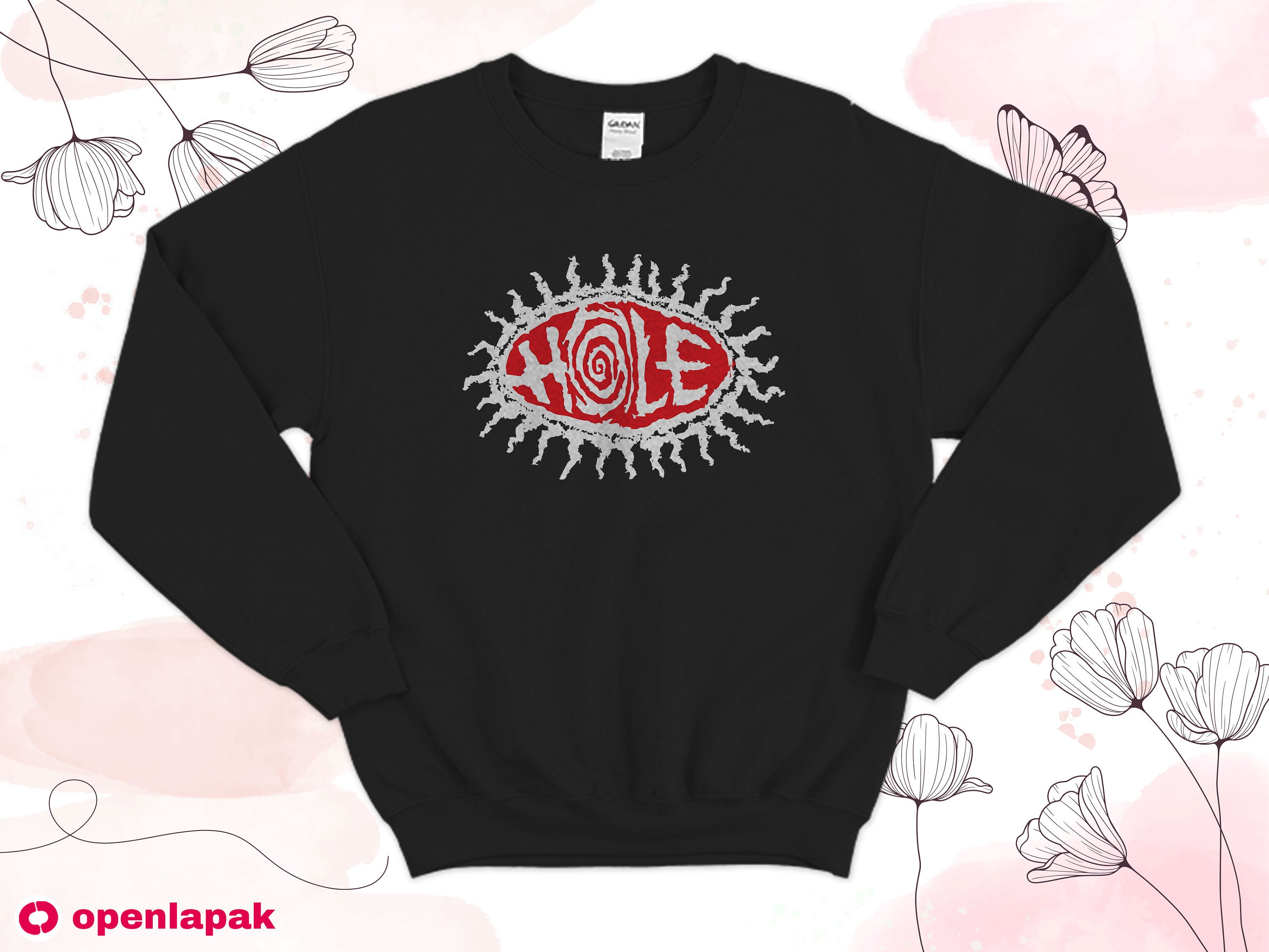 Hole Band Logo Sweatshirt Hole Band Shirt Hole Band Sweater Etsy