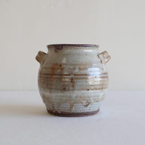 Vaso in gres Primitive Studio Pottery / Barattolo rustico del vecchio mondo