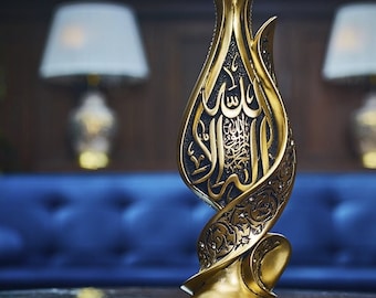Tulip Tawhid Islamic Figurine: Ramadan Home Decor, Muslim Gift