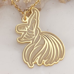 Whirling Dervish Necklace: 24K Gold & Sterling Silver Sufi Pendant