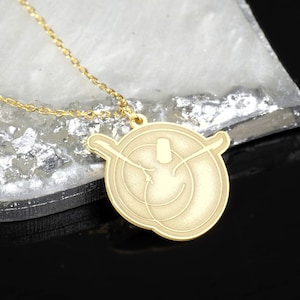 24K Gold Mevlana Dervish Necklace: Sterling Silver Sufi Jewelry