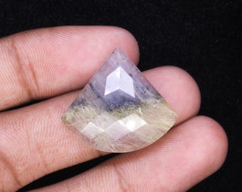 Golden Rutile Quartz Fancy Cut Gemstone/ Natural Rutilated Quartz/ Loose Stone For Jewelry Making/ Faceted Gemstone