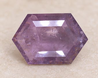 Natural Pink Spinel Hexagon Emerald Cut Loose Gemstone, Untreated Unheated Spinel for Jewelry Making