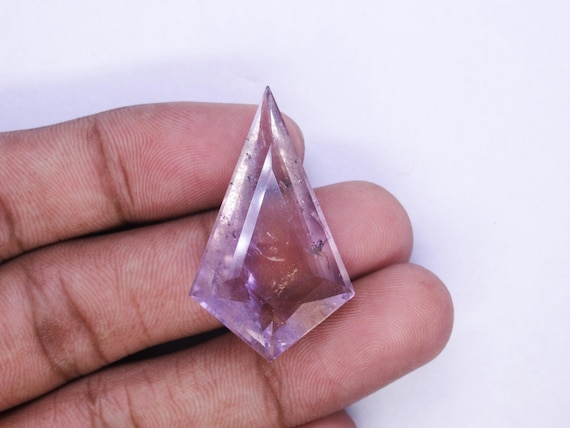 Faceted Bolivian Ametrine Gemstone: Bicolor Pendant, 26 Carats