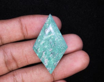 Fancy  Shape Amazonite Gemstone, Natural Amazonite Pendant, Handmade Green Jewelry Supply