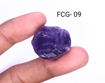 Natural Raw Amethyst Gemstone, AAA Quality Amethyst, Purple Color Palm Stone For Jewelry.