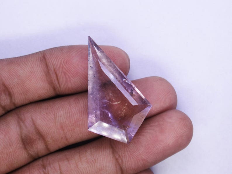 Natural Bolivian Ametrine Gemstone, Kite Shape Ametrine Stone for Jewelry Making