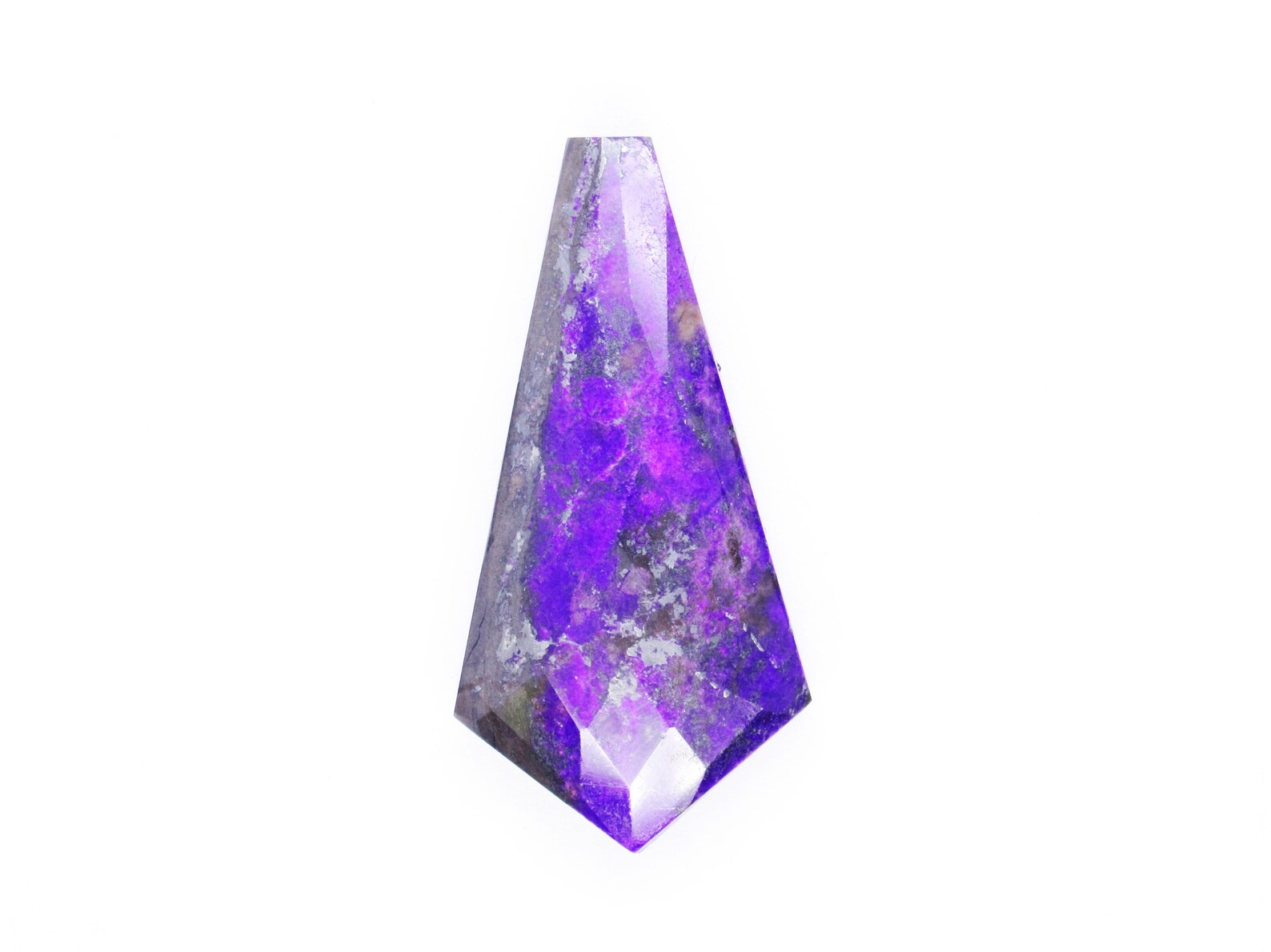 GEMEXY Natural Sugilite Gemstone Beads Strand - 2.5mm Round Faceted, AAA Quality, 12.5" - Purple