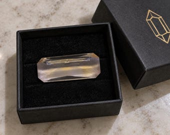 Natural Bi-Color Citrine Amethyst Octagon Emerald Cut Loose Gemstone, Brazil Ametrine