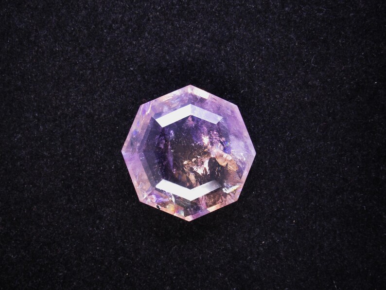 Natural Ametrine Gemstone, Octagon Shape Gemstone, Faceted Cut Gemstone, Handmade Gemstone For Jewelry Making. image 7