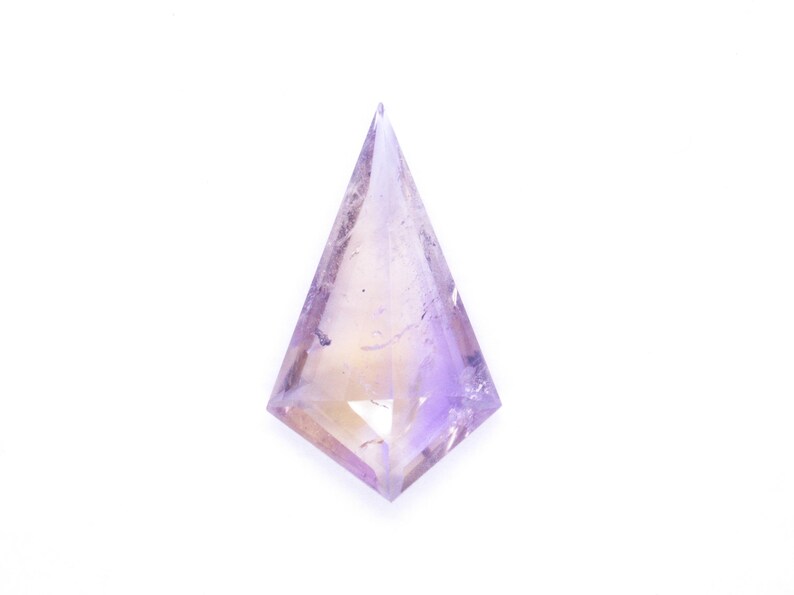 Natural Bolivian Ametrine Gemstone, Kite Shape Ametrine Stone for Jewelry Making