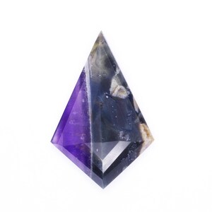 Natural Amethyst Gemstone Kite Shape Amethyst Faceted Cabochon Gemstone February Birthstone Pendant Making Gemstone.