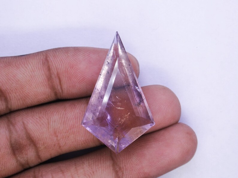 Natural Bolivian Ametrine Gemstone, Kite Shape Ametrine Stone for Jewelry Making