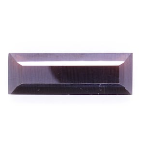 Natural Zircon Gemstone, Faceted Zircon Baguette Shape, Dark Chocolate Color Zircon For Jewelry Making.