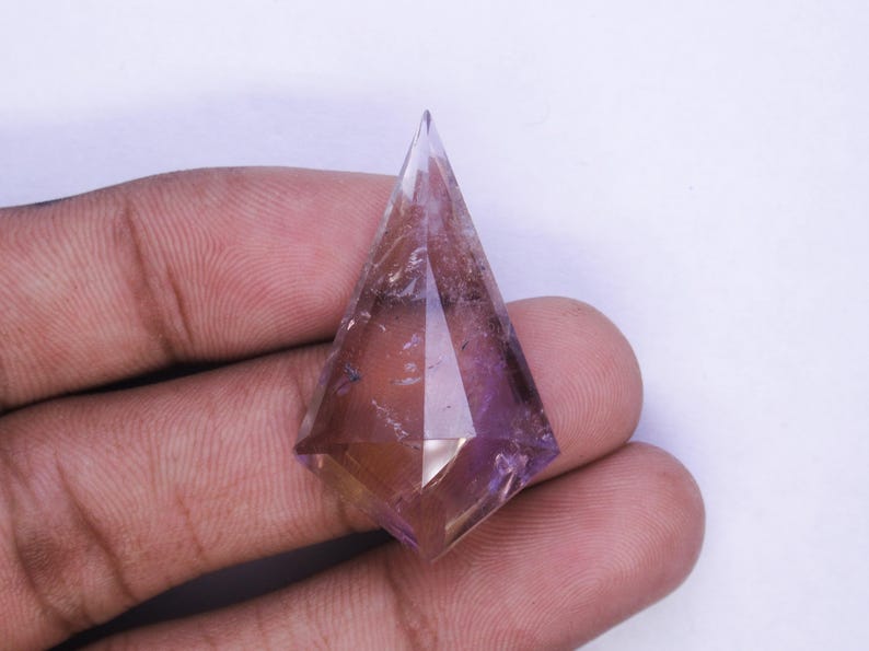 Natural Bolivian Ametrine Gemstone, Kite Shape Ametrine Stone for Jewelry Making