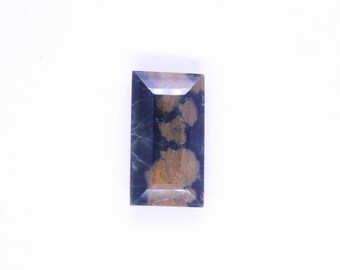 Natural Ocean Jasper Baguette Cabochon, Loose Gemstone for Jewelry Making