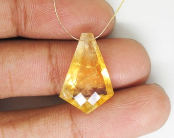 Quartz Pair Citrine Quartz Faceted Round Shape Briolettes 10pc Quartz 10mm Citrine Quartz