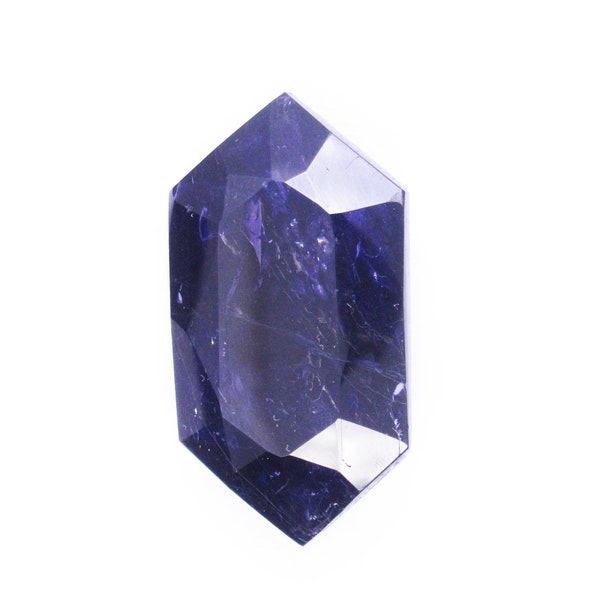 Natural Iolite Gemstone, Hexagon Shape Iolite, Faceted Cut Iolite, Blue Color Iolite Loose Gemstone Sale For Gift For Her.