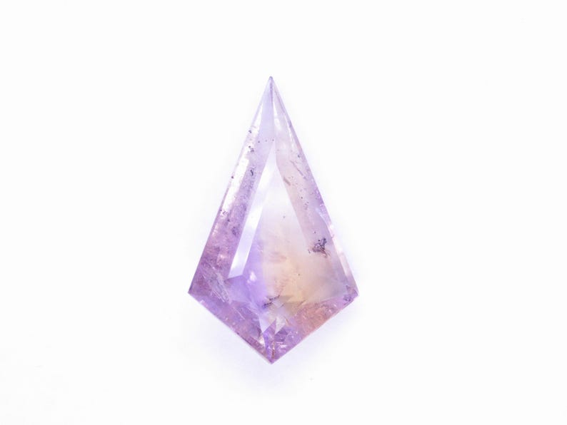 Natural Bolivian Ametrine Gemstone, Kite Shape Ametrine Stone for Jewelry Making